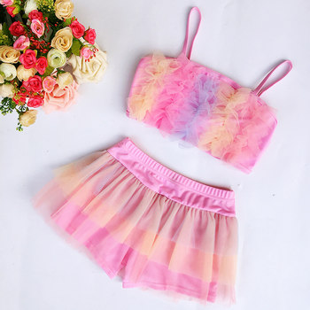 Children's swimsuit girl little princess baby bikini
