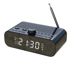 Foreign Trade Fm Alarm Clock Radio/Bluetooth Speaker Led Digital Clock Card-Insertable USB Flash Drive Timer Switch Player