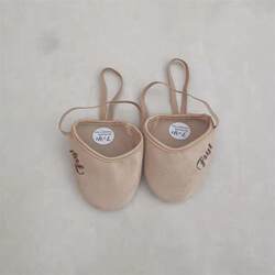 Zhuowang's New Rhythmic Gymnastics Half-Palm Shoes for Children, Dance and Rhythmic Exercise Non-Slip Shoes, Imported Wear-Resistant High-Elastic Leather