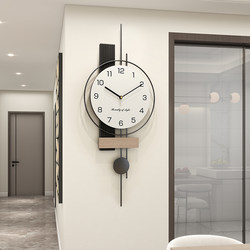 Wall Clock for Living Room 2025 New Creative Cream Style Clock Internet Celebrity Simple Modern Dining Room Silent Clock Wall-Mounted Clock