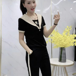 Slimming, age-reducing and belly-covering two-piece suit for women