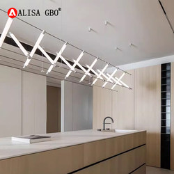 Alisha Designer Modern Minimalist Front Desk Shop Commercial Creative Light Luxury Restaurant Island Bar Counter Chandelier