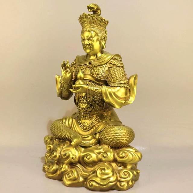 The bronze python statue of the great master python grandma ornaments ...