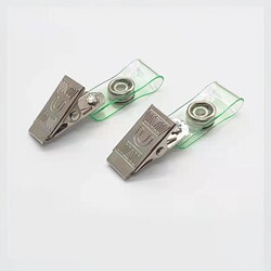 50-Piece Set of Badge Holders, Work Id Card Clips, Name Tag Clips, Badge Clips, Student Id Metal Clips