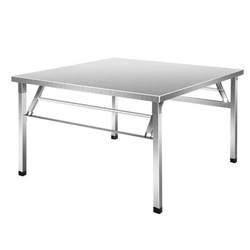 z% stainless steel folding square table extra thick barbecue portable table outdoor stall night market simple dining table square