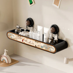 Meishida Suction Cup Wall-Mounted New Bathroom Shelf, Strong Load-Bearing, No-Drill Installation, Toilet Storage Rack