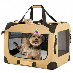 Pet Car Carrier, Trunk Dog Cage, Cat Travel Car Accessory, No Installation Required, Foldable Dog Bed for Medium and Large Dogs