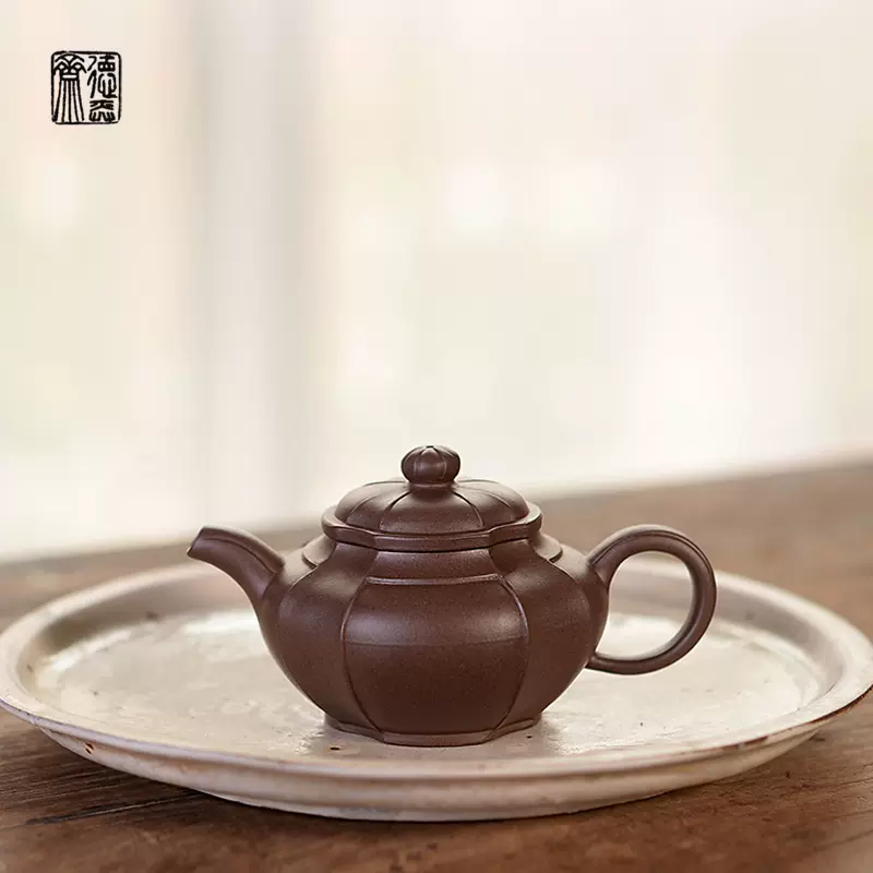 中国茶 茶器 茶壺 宜興老一廠 紫砂 380cc 歳寒三友壺 中国茶器