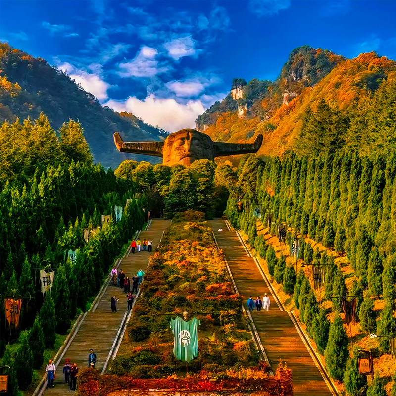 湖北神农架旅游5天4晚 两坝一峡神农架国际滑雪/中和滑雪 8人团