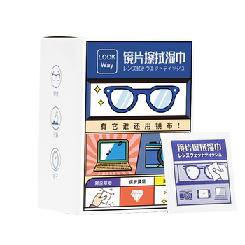 Disposable glasses mobile phone wet towel cleaning glasses cloth
