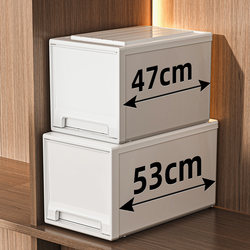 Storage Box Drawer-Type Storage Box Wardrobe Clothes Organizer Thickened Household Plastic Transparent Underwear Storage Cabinet