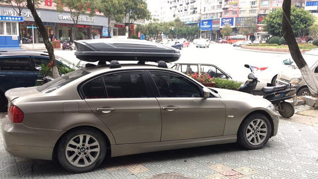 Bmw E90 With Roof Box Roof Racks Goautobots: White Roof! BMW - Main Image