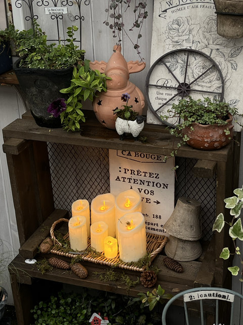 Fall in love with the garden Gardening Home Groceries Electronic Candles With Order