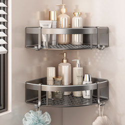 Bathroom Corner Shelf, No-Drill Wall-Mounted Toilet Corner Washstand, Bathroom Wall Storage
