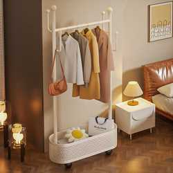 Clothes Rack Floor-Standing Bedroom Household Clothes Hanger Movable Drying Rack Indoor Clothes Rack Room Simple Coat Rack