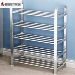 Stainless Steel Shoe Rack 304 Thickened Shoe Cabinet 2026 New Model Space-Saving Doorway Exterior Corridor Reinforced Thickened Rack