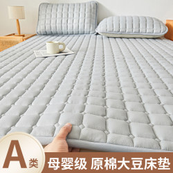 Mattress Topper Thin Soft Pad for Home Rental, Student Dormitory Single Bed Non-Slip Mattress Protector
