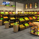 Yeshen manufactures supermarket fruit shelves convenience store vegetable racks mini steel double-sided fruit store display racks