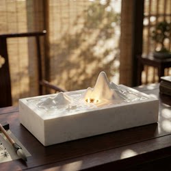 Modern, Simple, Light Luxury, High-End Water Circulation Wealth-Generating Ornament, Circulating Water Living Room Decoration, Office Opening Housewarming Gift