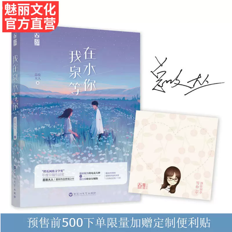 正版现货 赠明信片 书签 我在泉水等你总攻大人作品花火热血燃情电竞甜宠言情小说文傲娇腹黑电竞大神vs傻白甜职业女辅助