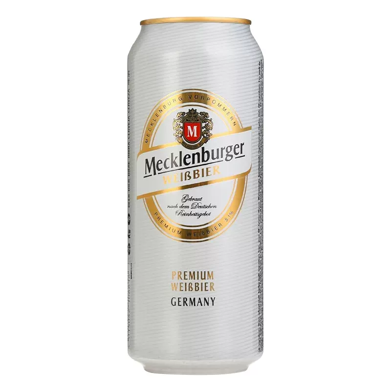 包邮 德国进口梅克伦堡(mecklenburger)小麦白啤酒500ml*24整箱