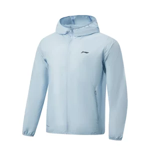 
Li Ning's 2026 new men's water-repellent, sun-proof, icy, comfortable, moisture-absorbing and sweat-wicking sports windbreaker AFDW475-10