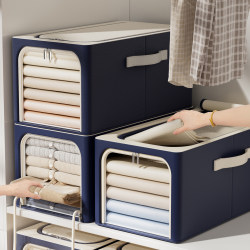 Clothing Storage Box for Home Use, Thickened Wardrobe Clothing Layering Organizer, Long Storage Box for Quilts, Storage Magic Tool
