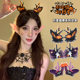 Halloween strange headdress Lolita Paper Skeleton Ghost Pumpkin Folder Party Dress Clothing Proper Party Jewelry
