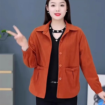 
Spring and autumn thin coat for women middle-aged