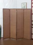 Vách ngăn phong cách cổ điển Trung Quốc gấp phòng khách văn phòng lối vào cửa có thể di chuyển chặn lối vào tre đau khổ làm vách ngăn phòng khách vách ngăn phòng bếp bằng gỗ 