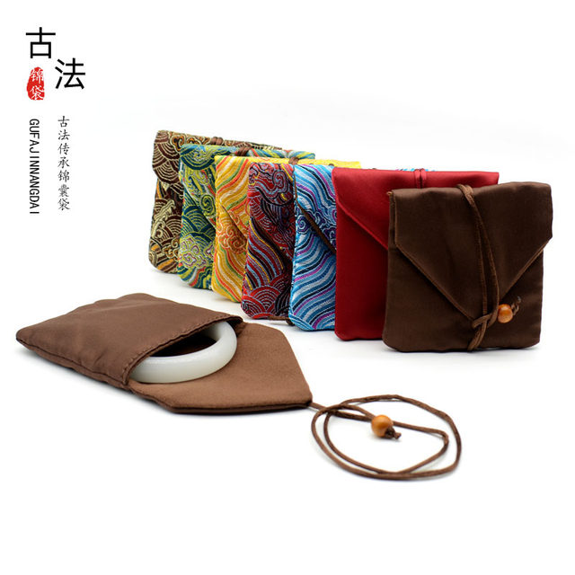 Jewelry zipper bag, pocket, ancient method, inheritance inner bag, pendant ring, bracelet, bracelet, bracelet, jewelry packaging bag