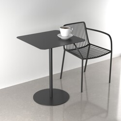 Designer Coffee Table, Small Square Table for Cafes, Side Table for Milk Tea Shops, Outdoor Small Round Table, Nordic Dessert Shop Wrought Iron Side Table