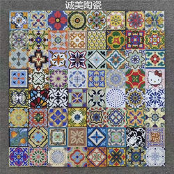 10X10 Small Floral Tiles for Kitchen Backsplash, 100X100 Mosaic Tiles for Living Room, Tabletop, Staircase, and High-Quality Floral Tiles for Walls
