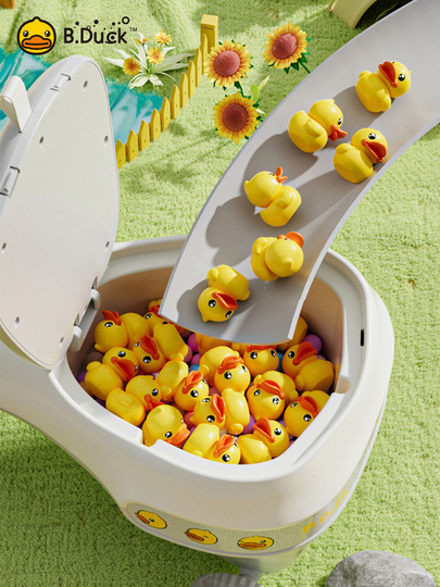 B.duck Küçük Sarı Ördek Salıncak Araba - 3-8 Yaş