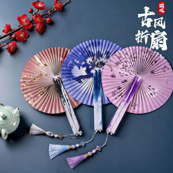Traditional Style Folding Magnetic Fan, Chinese Style Ancient Fan, Women's Dance Fan, Hanfu Fan, Student Folding Fan, Ancient Style