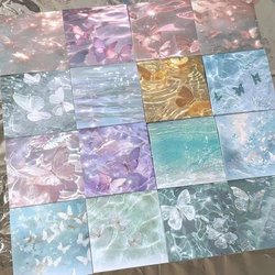 Little Red Book Dreamy and Beautiful Oil Painting Butterfly Fairy Sticky Notes for Office Use, Adhesive, High-Quality Notebooks and Journals