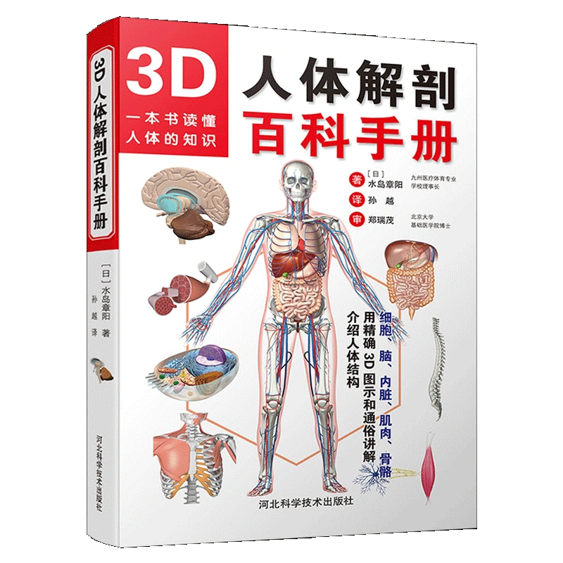 3D人体解剖百科手册西医解剖学外科医生用书实物图谱解剖学医疗用书医学图谱书中缘出品-Taobao Singapore