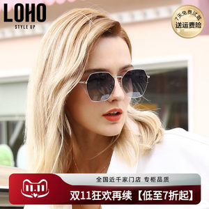 
LOHO myopia polarized sunglasses small frame female internet celebrity fashionable high-end ultraviolet sunlight driving sunglasses