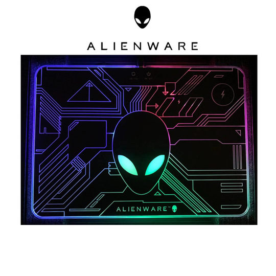 Alienware Alien Wireless Charging Mouse Pad RGB Color Game Luminous ...