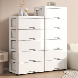 Japanese Imported Thickened Plastic Drawer-Type Storage Cabinet for Baby and Children's Clothes, Space-Saving Home Organizer