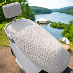 New Elastic Anti-Scalding Electric Vehicle Seat Cover, Universal for Battery Bikes and Scooters, Sun Protection, Suitable for All Seasons, Non-Slip