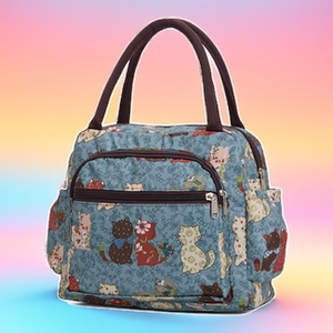 
High-end rich woman handbag large capacity waterproof and thickened multi-pocket office worker brings lunch lunch bento mommy bag for women