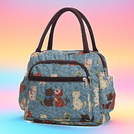 
High-end rich woman handbag large capacity waterproof and thickened multi-pocket office worker brings lunch lunch bento mommy bag for women