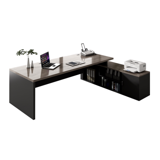 
Office desk simple modern office furniture table and chair combination high-end light luxury manager president large desk boss desk desk