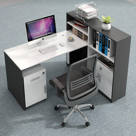 Employees' desk and chair combination simple Modern financial room furniture screen employee position double 4/four working position