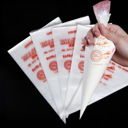 100 Thick Piping Bags, Disposable Cream Squeezing Bags, Cookie and Cake Decorating Tips, Baking Tool Set