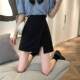 Irregular A -line suit skirt women's summer split skirt small black skirt new high -waisted short skirt bag hip skirt
