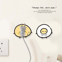 Kitchen plug hook without punching data cable holder