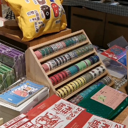 Tape Storage Cabinet Box Rack Wooden Student Desktop Tape Storage Display Rack and Paper Tape Rack Stationery Store Bookstore