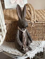 ins Japanese-Style Miscellaneous Goods Exported to Japan Resin Rabbit Figurine Original Packaging Tag Garden Balcony Decoration